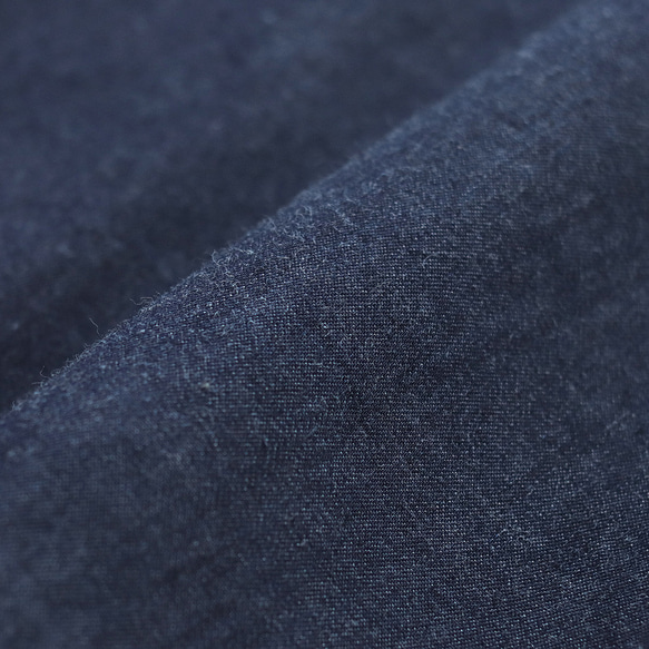 適合成人的牛仔布縮袖套頭衫（靛藍色）TP43。 第15張的照片