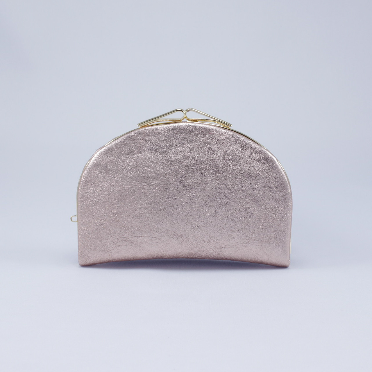 天溝ふくりん　がま口　シャンパンピンク