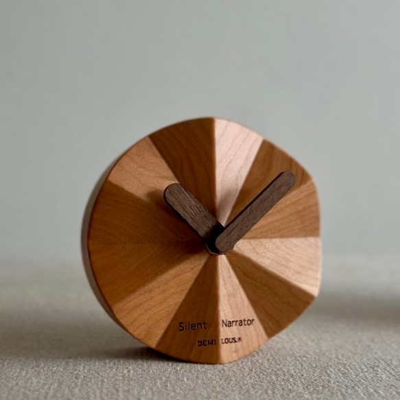 木製 置時計 小さめ 可愛い シンプル ユニーク 静音ムーブメント 睡眠を邪魔しません 9枚目の画像