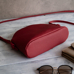 高品質真皮手拿包，簡約迷你包，小巧精緻，優雅大方，適合成人[紅色] 第10張的照片