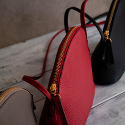 高品質真皮手拿包，簡約迷你包，小巧精緻，優雅大方，適合成人[紅色] 第8張的照片