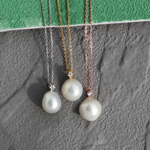 そめ♥鑑別付☆pt900☆セミバロック南洋黒真珠ペントップ　美品 そめ♥鑑別付☆pt900☆セミバロック南洋黒真珠ペントップ 美品