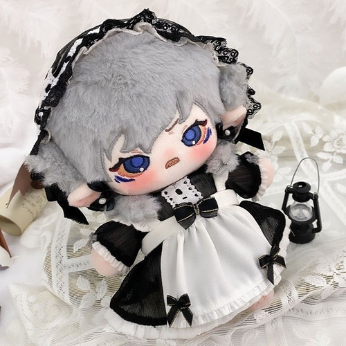 20cm完売レア限定メイド風猫耳太正浪漫着せ替えぬいぐるみ服セット