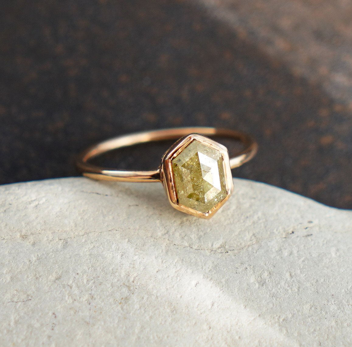 【K10】ダイヤモンドリング　8号　0.96ct【誕生石】