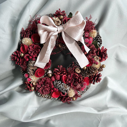 クリスマスリース30cm レッドローズ M-Noel30001 クリスマスリース