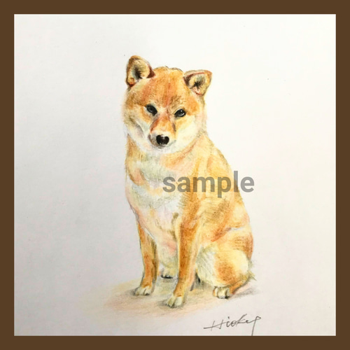 似顔絵　ペット　色鉛筆　うちの子　グッズ 似顔絵 ペット うちの子 グッズ 色鉛筆アート - メルカリ