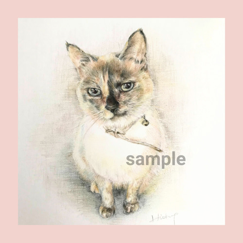 似顔絵　ペット　色鉛筆　うちの子　グッズ 似顔絵 ペット うちの子 グッズ 色鉛筆アート - メルカリ