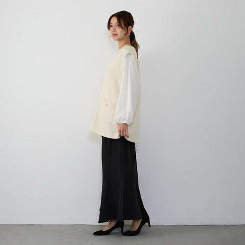 【新品　未使用】リボンフリンジVベスト フリンジベスト《WEB・一部店舗限定商品》 | N. Natural Beauty