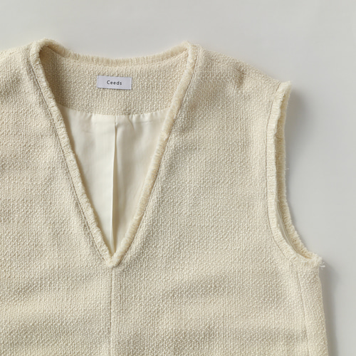 フリンジベスト ホワイト WCJ フリンジベスト【WCJ-TA-016IVO】 | WCJ OFFICIAL WEB STORE