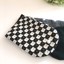 8重ガーゼ大判ハンカチ*あんぱん*アンパン*グレーブルー*群青スター