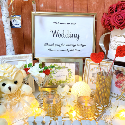結婚式 ウェルカムスペースセット まとめ売り - ウェルカムボード 結婚式 ウェルカムスペースセット まとめ売り - ウェルカムボード