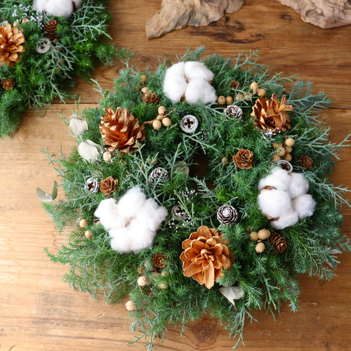 さりげなく飾るリース○ドライフラワーリース 小さいナチュラルリース カラフル オールシーズン 春夏秋冬 フラワー