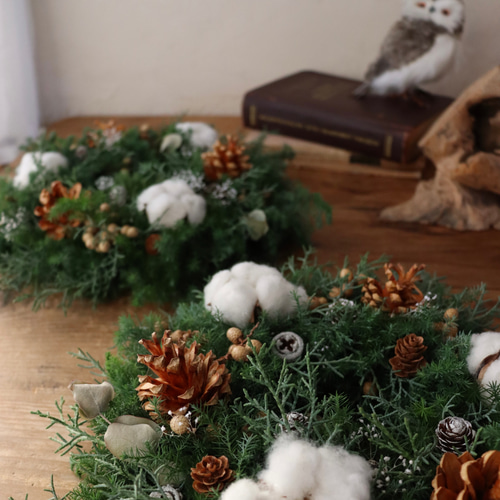 定番人気◎〉香りも楽しめるクリスマスリース2025 / フレッシュリース