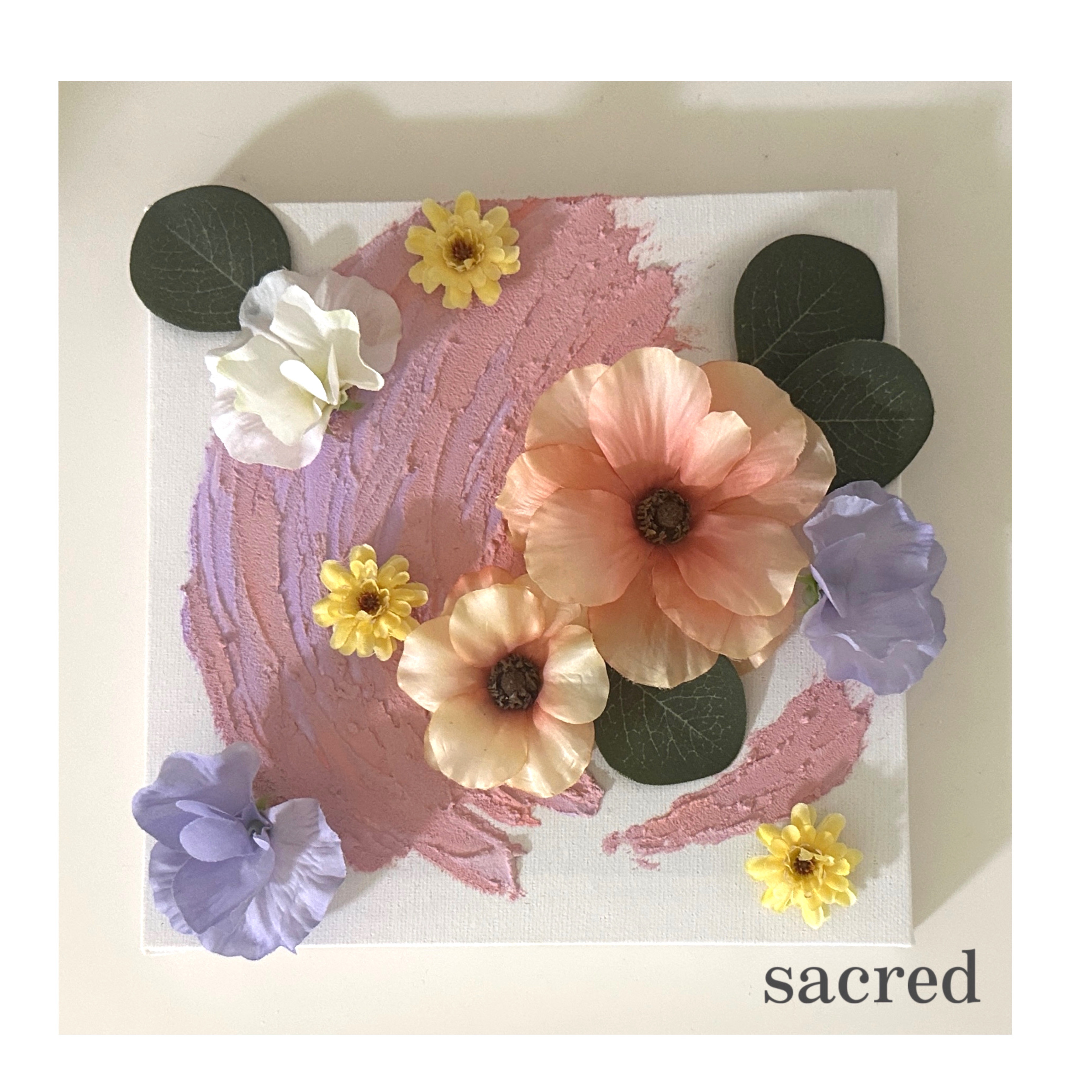 sacred_no.1》テクスチャーアート ニュアンスアート 重曹アート