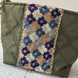 インド刺繍リボン　ショルダーバッグ 2枚目の画像