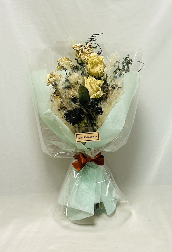 パンパスグラス ドライフラワー Ｎｏ．15 ivorynoon ドライフラワー 白薔薇 パンパス ドライフラワー ivorynoon