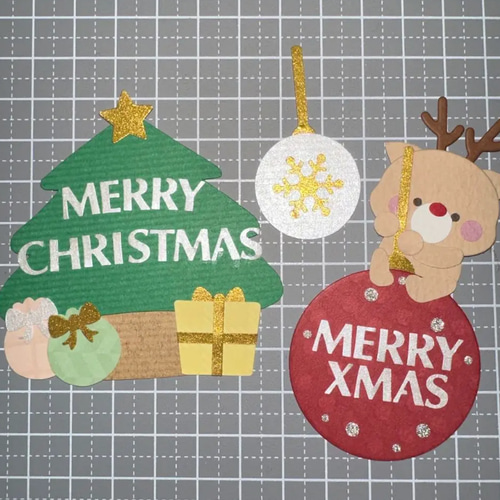 クラフトパンチ ペーパークラフト クリスマス サンタ トナカイ