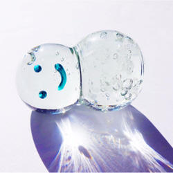 ガラスのミニミニ雪だるま 3枚目の画像