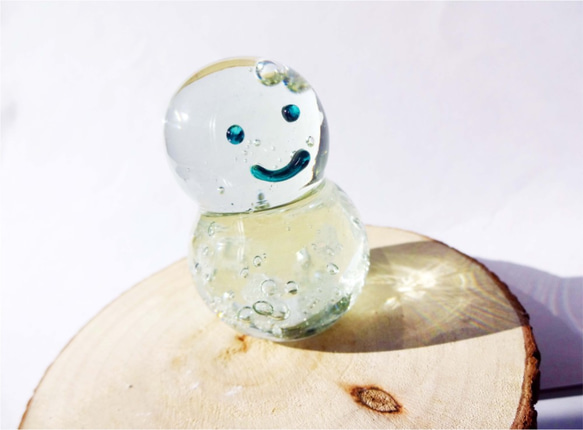 ガラスのミニミニ雪だるま 6枚目の画像