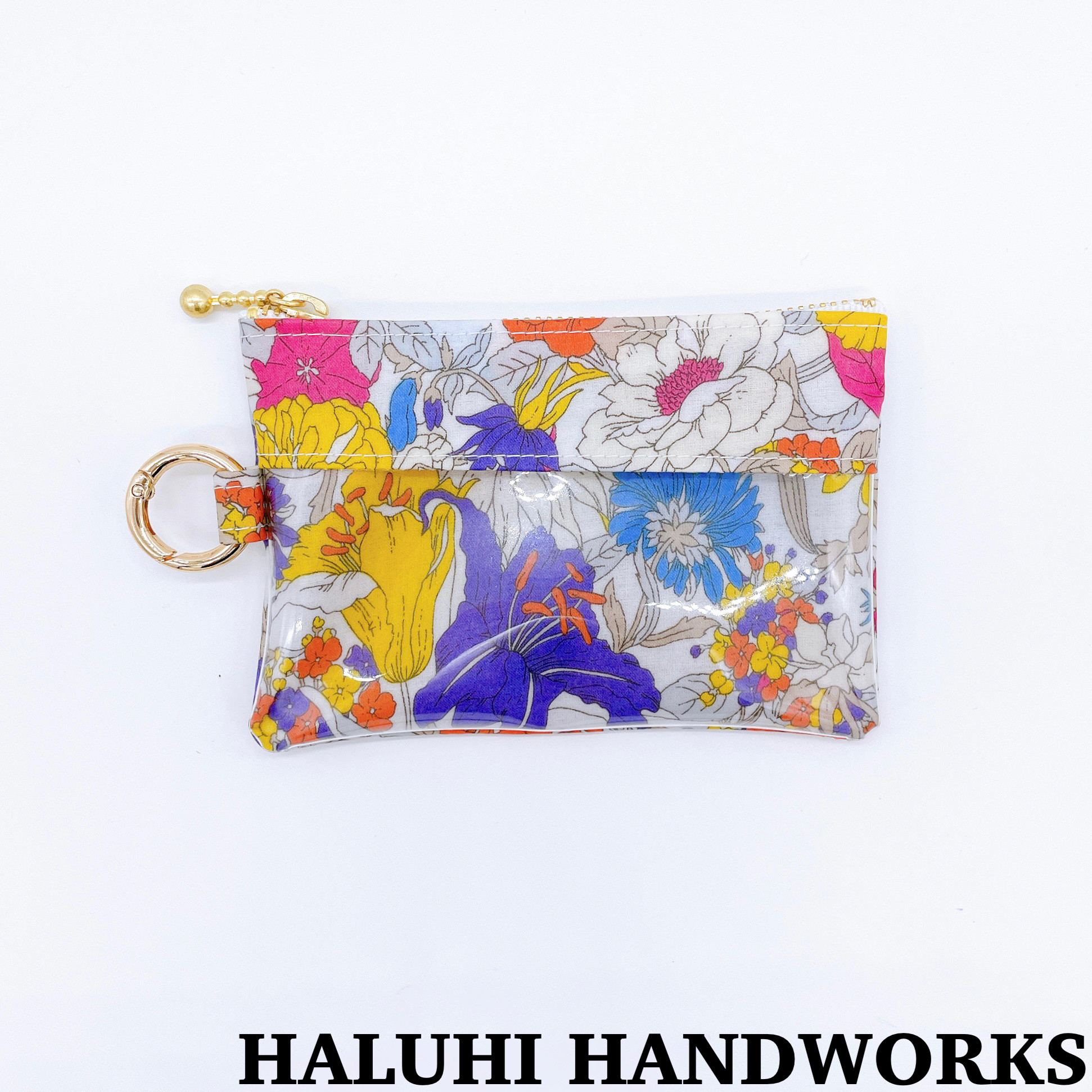 フリー出品②　モリス＆コー　ピンパーネルフラワーズ　仕切りポーチ付トート