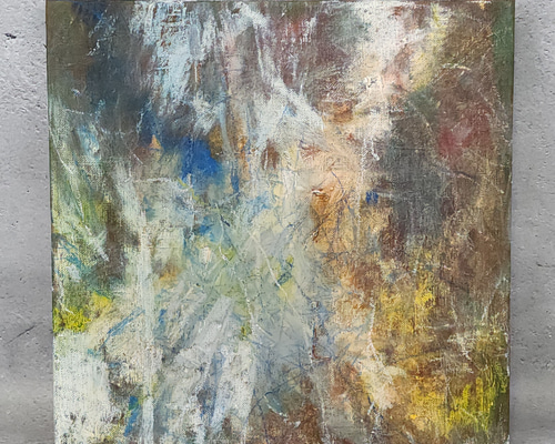 絵画 オイルパステル画 atelier shii作 『今日も1日』 絵画