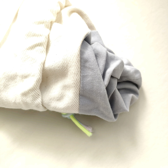 シロクマ巾着　長袖とオーバーオール➁ 8枚目の画像