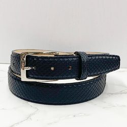 日本製 パイソン 33㎜巾 上質 リバーシブルベルト ダイヤモンド