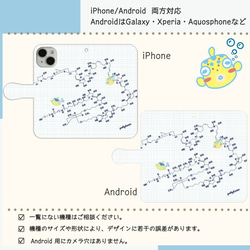 『パリトキシンとハコフグさん』【スマホケース/手帳型　iPhone/Android対応】 2枚目の画像