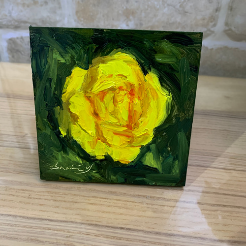 油絵 油彩 油彩画 絵 絵画 【Rose】 油彩画 Pink Rose 絵画 Sachi Yoshimoto Art 通販 16780943