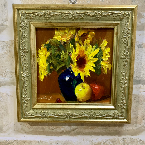 油彩画 Sunflowers Delight 絵画 Sachi Yoshimoto Art 通販 16783358