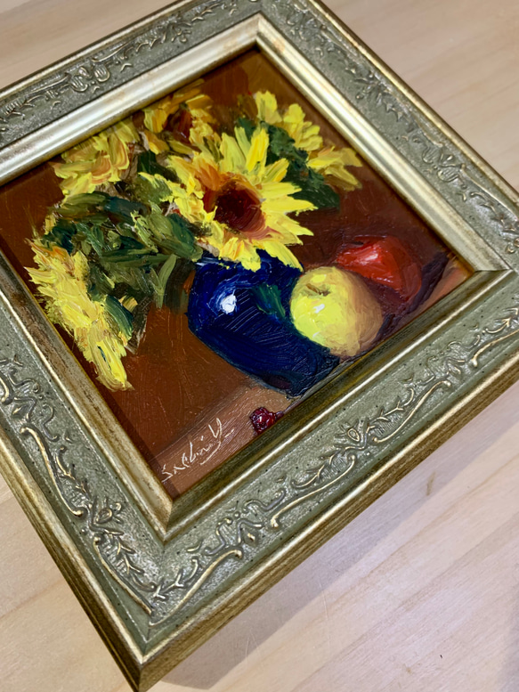 油彩画　Sunflowers Delight 7枚目の画像
