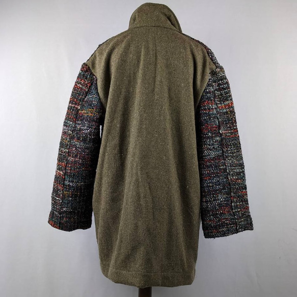 裂織コート　ウールコンビ 裂織コート　ウールコンビ 裂織コート　ウールコンビ UOI2599056161(20000円)