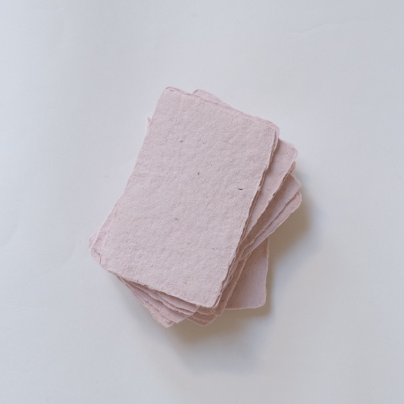【限定】Light Pink リサイクル　ハンドメイドペーパー 2枚目の画像