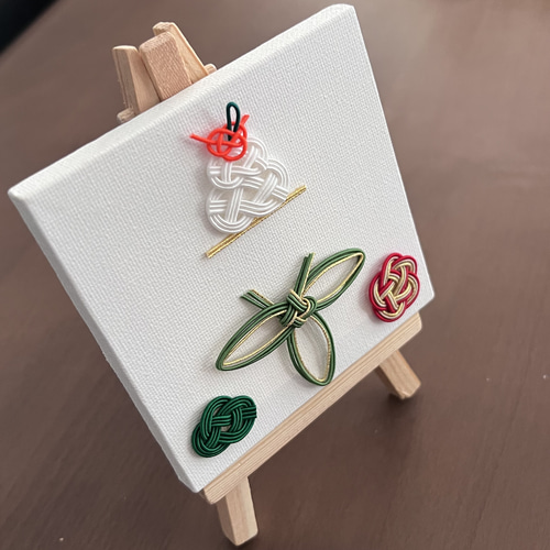 すぐに飾れる水引アート 鏡餅と松竹梅 お正月飾り ギフトラッピング