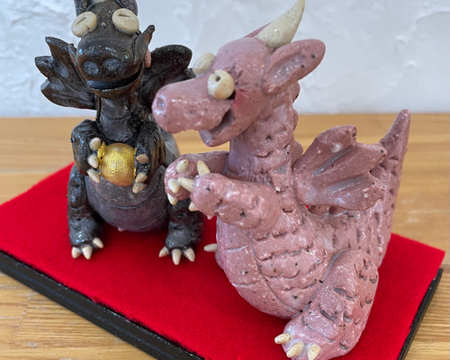 ドラゴンベア』辰年 龍 タツ 辰 陶器 2024 令和6年 一角龍 その他置物