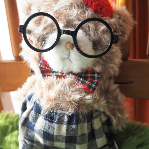 メガネが似合うオシャレなクマさん☆あみぐるみ あみぐるみ kotori
