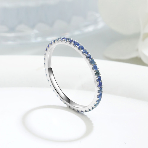 K18 ローヤルブルーサファイアフルエタニテリング（4週間発送） 指輪 
