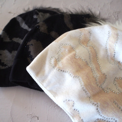 【滑らかな編み目とシンプルなデザイン】ブラウジングニット帽・迷彩KH 6枚目の画像
