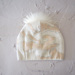 【滑らかな編み目とシンプルなデザイン】ブラウジングニット帽・迷彩KH 8枚目の画像