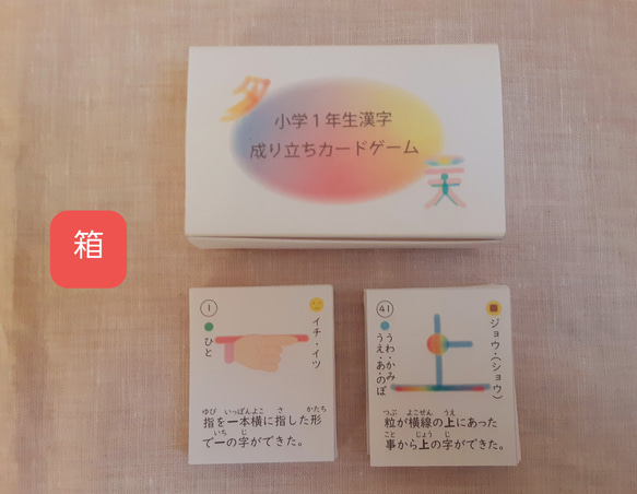 小学１年生漢字成り立ちカードゲーム (Miku様専用) 1枚目の画像