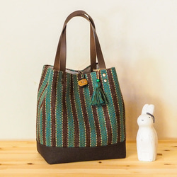 ゆきんこ様 バケツ型 トートバッグ ハンドメイド バケツタイプのトートバッグ】- Bucket type tote bag - DIY