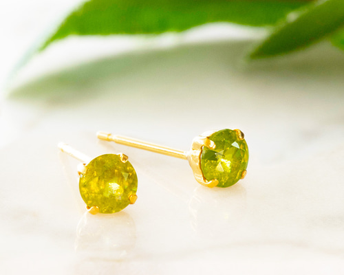 K18・スフェーン・ピアス②・片耳用 楽天市場】スフェーン ピアス メンズ K18ゴールド片耳 【送料