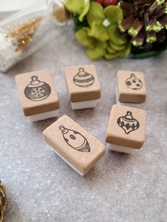 クリスマスはんこ オーナメントセット 消しゴムはんこ はんこ