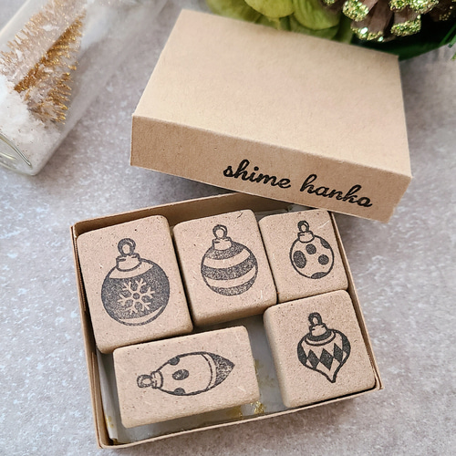 クリスマスはんこ オーナメントセット 消しゴムはんこ はんこ