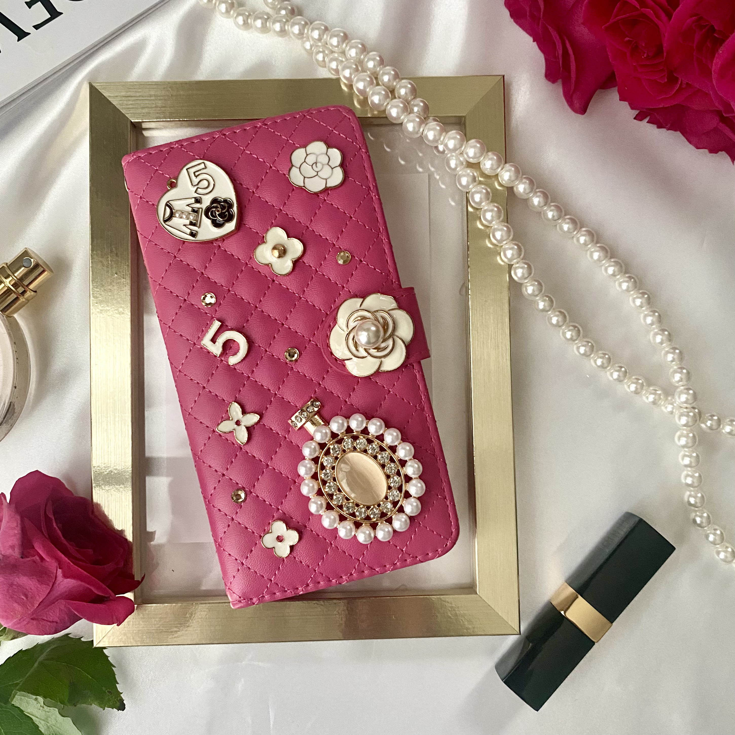 スマホケース　iPhoneケース　手帳型　カード収納　ピンク　iPhone13　15 　16　17　キラキラ