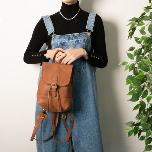 早い者勝ち】Camel Leather Mini Book Bag Leather Mini Book Bag