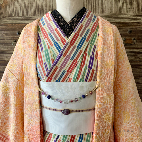 2人で使える少し長めの羽織クリップ・ストールクリップ（ナンド色  