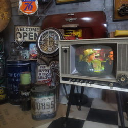 ブラウン管テレビ（改） 液晶カラーテレビ #ヴィンテージ家具 #ネオ