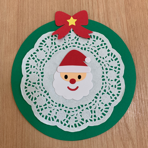 クリスマス☆リース☆製作☆台紙8枚セット 型紙 SMILE 通販 16785671