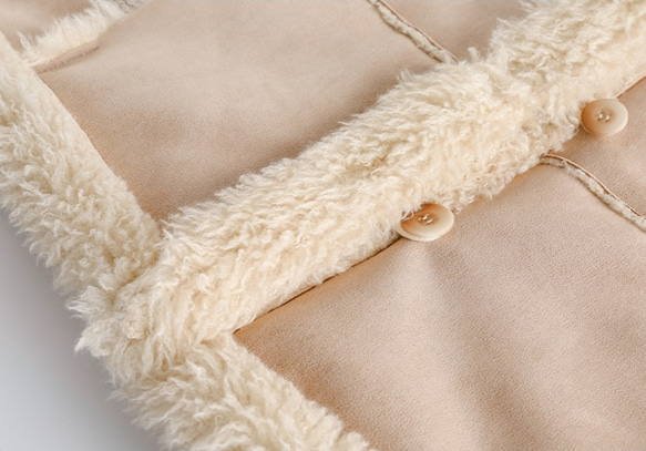 レトロな毛皮の一体綿服冬のコート男女が子羊の綿服を厚くする23-1102 9枚目の画像